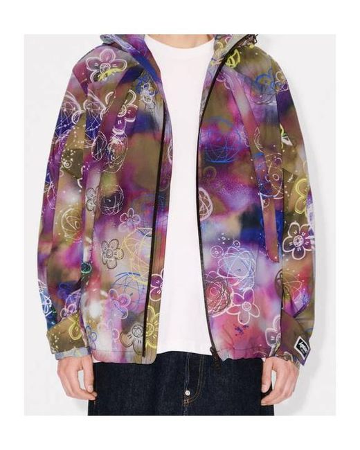 KENZO Purple X Futura 2000 Short Windbreaker for men