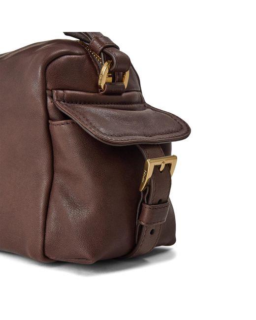 Prada Brown Solid Color Shoulder Bag