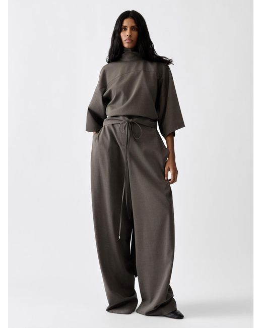 Jacquemus Black Tie-Front Top