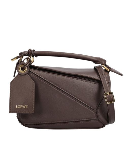 Loewe Brown Geometric Shoulder Bag