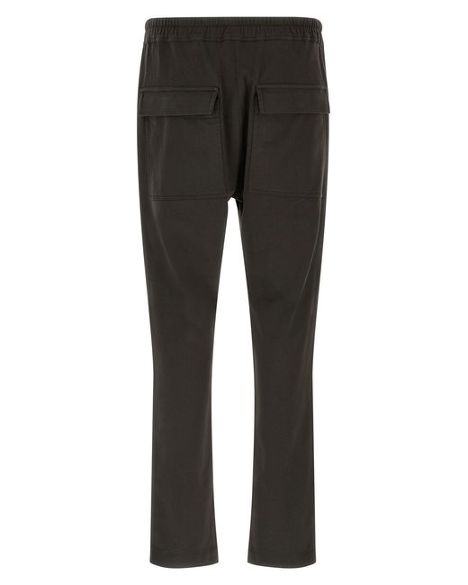 Moncler Black Moncler Rick Owens Drawstring Track Pants for men