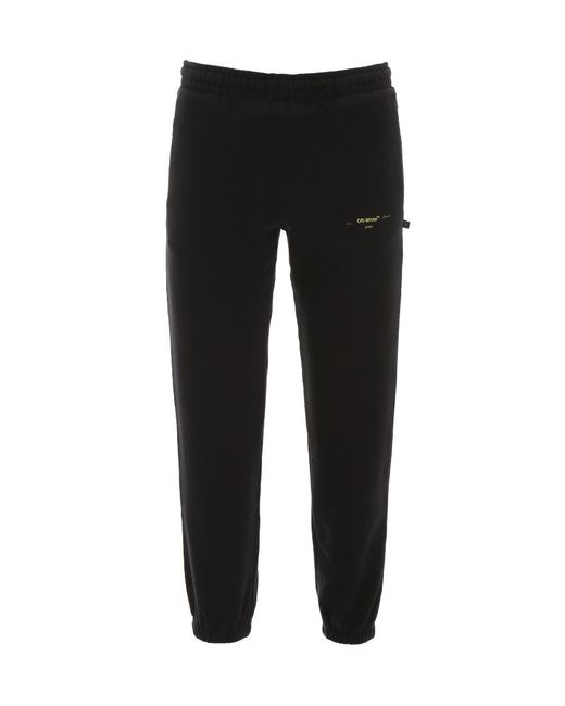 Off-White c/o Virgil Abloh Blue Logo Printed Sweatpants for men