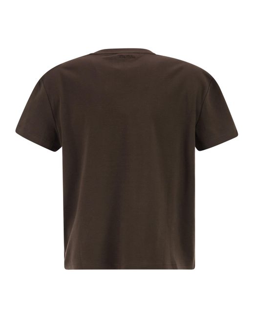 Max Mara Brown 'S Maxmara Crewneck T-Shirt