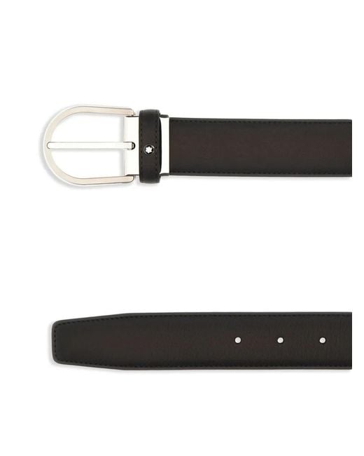 Montblanc White Double-Sided Belt for men