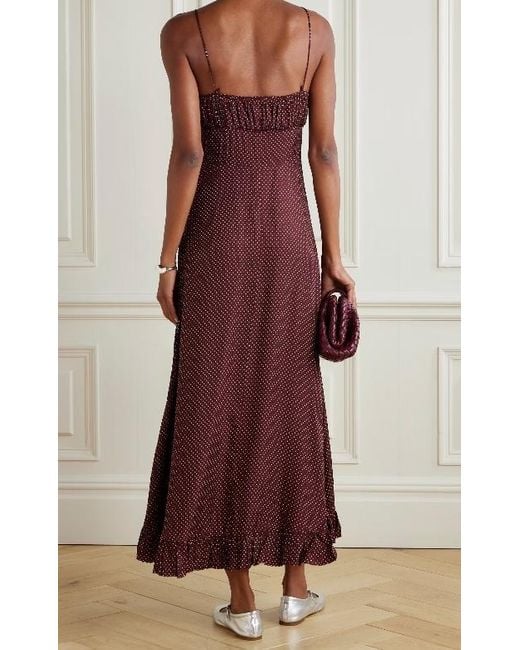 doen purple dress DEN Striped Long Dress - Purple Dresses, Clothing - WDOEN36183