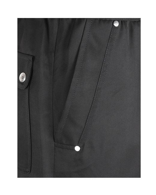 True Royal Black Snap Pocket Pants