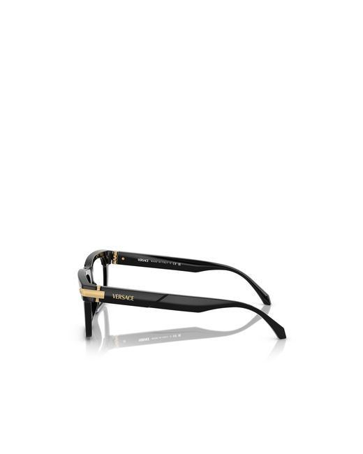 Versace White Geometrically Framed Flat Mirror for men