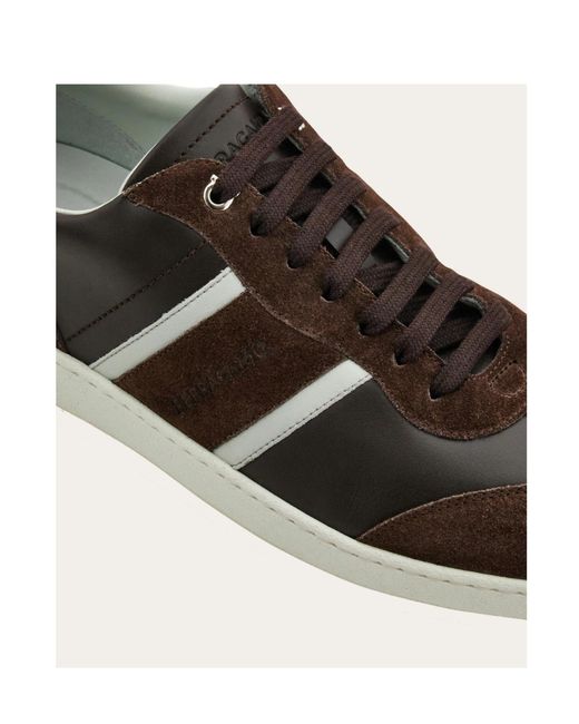Ferragamo Brown Ferragamo Low-Top Sneakers for men