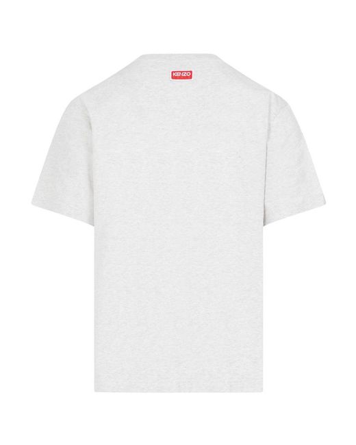 KENZO White Tiger Printed Crewneck T-Shirt for men