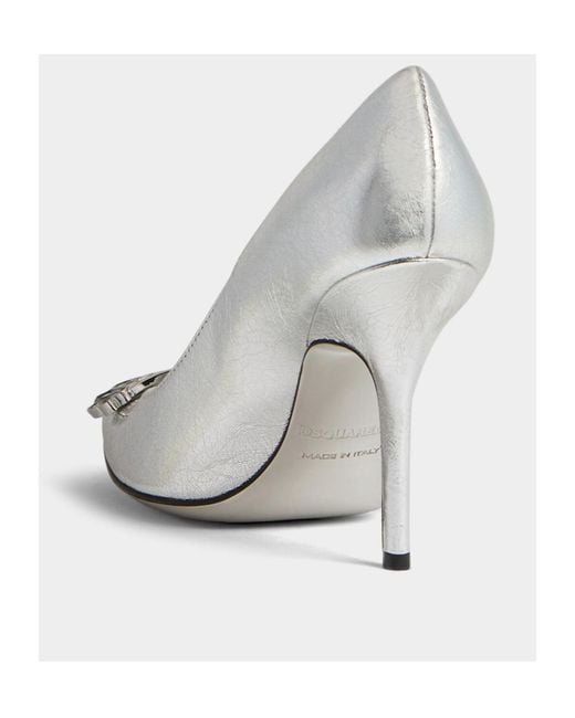 DSquared² White Gothic Pumps