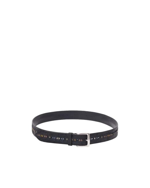 Orciani White Blade Symbol Textured Buckle Belt for men