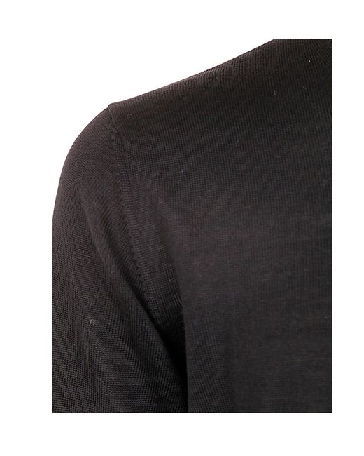 Nuur Black Round Neck Sweater for men