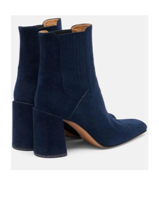 Gabriela Hearst Blue Luke Suede Ankle Boots