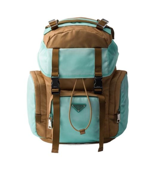 Prada Green Medium Re-Nylon Backpack for men