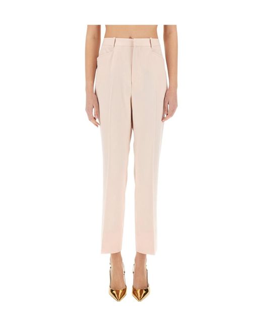 Tom Ford Natural Straight Tailored Trousers