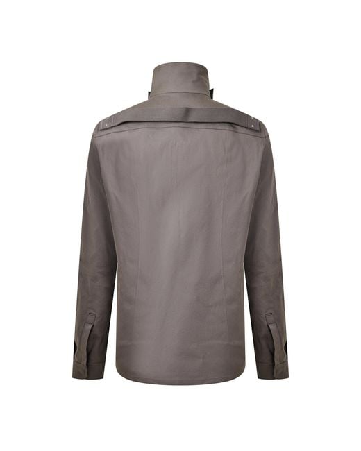 Rick Owens Gray Zip-Up Windproof Jacket for men