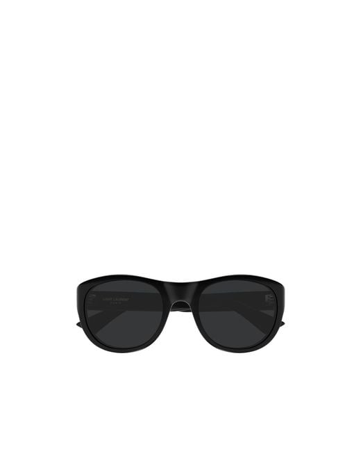 Saint Laurent Black Eyewear Oval-Frame Sunglasses for men