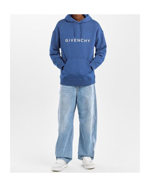 Givenchy Blue Seamed Straight-Leg Jeans for men