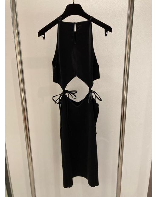 Bottega Veneta Black Cut-Out Detailed Mini Dress