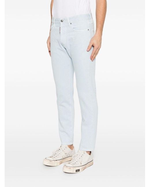 DSquared² White Slim-Fit Jeans for men