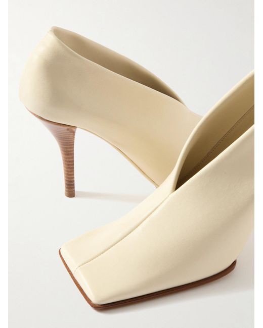 Alaïa White Square-Toe High Heels