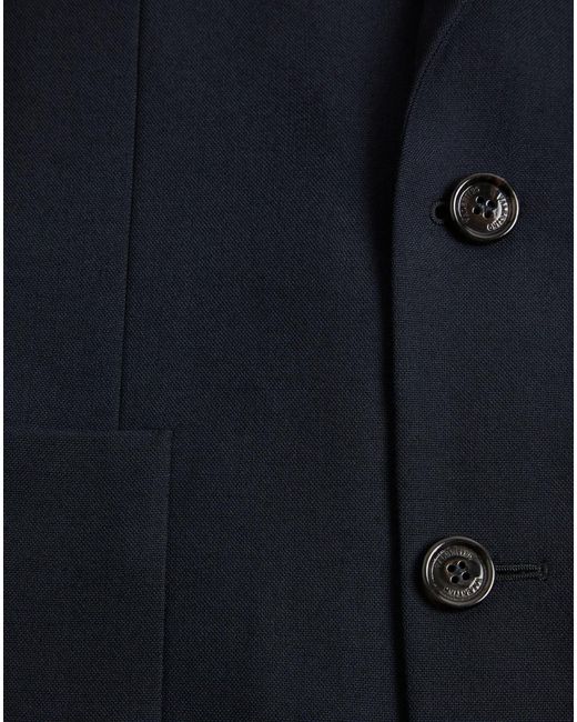 Valentino Blue Single-Breasted Jacket for men