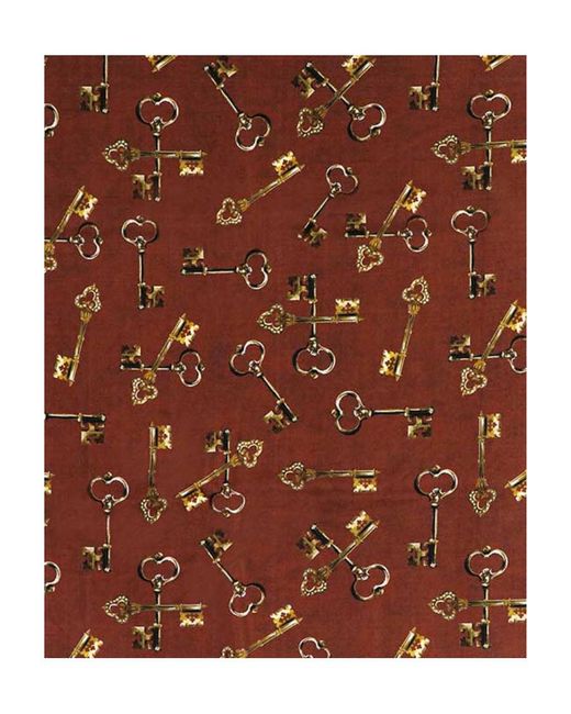 Dolce & Gabbana Brown Silk Printed Silk Scarf for men