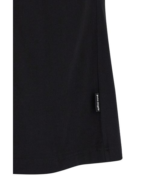 Palm Angels Black Logo Patch T-Shirt for men