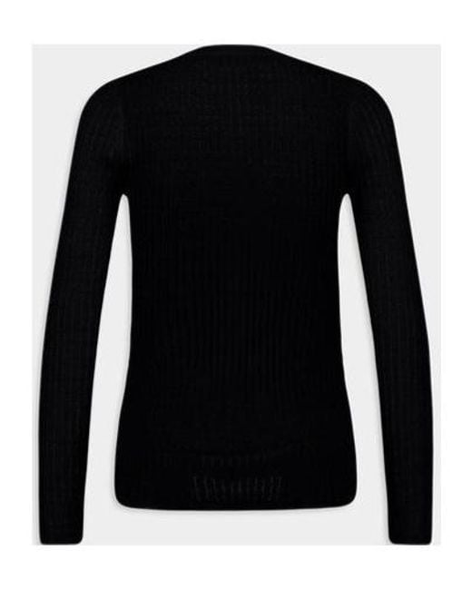 Gabriela Hearst Black Emma Pointelle V-Neck Cardigan