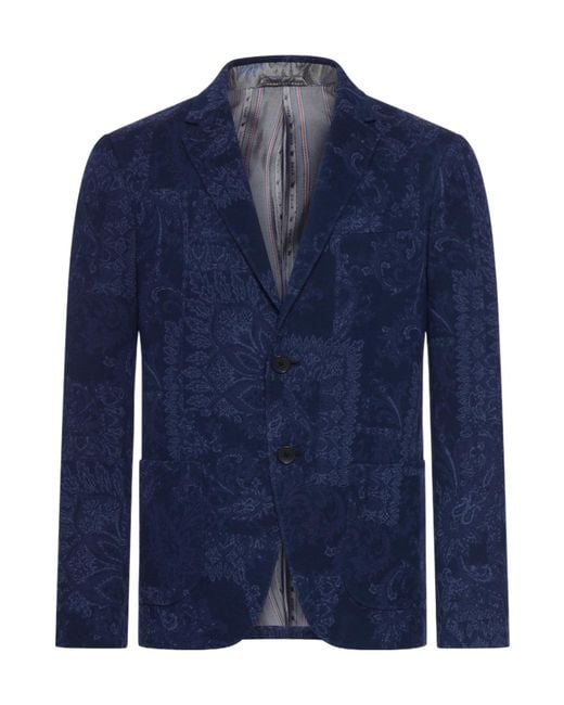 Etro Blue Roma Jacket for men