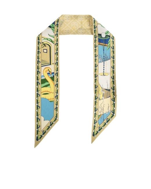 Tory Burch Multicolor The Pool Ribbon Tie