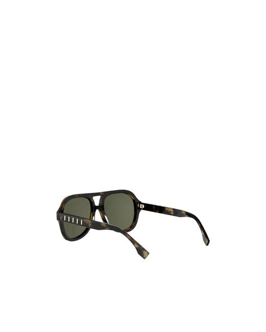 Fendi Green Full-Rim Sunglasses
