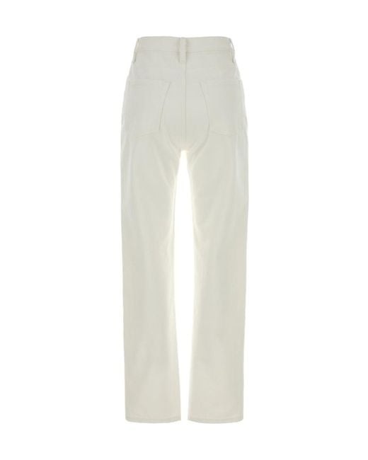 Jil Sander White Denim Trouser 01 Jeans
