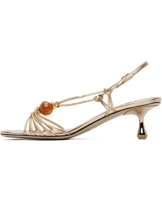 Jimmy Choo Metallic Lova 50 High-Heeled Sandals