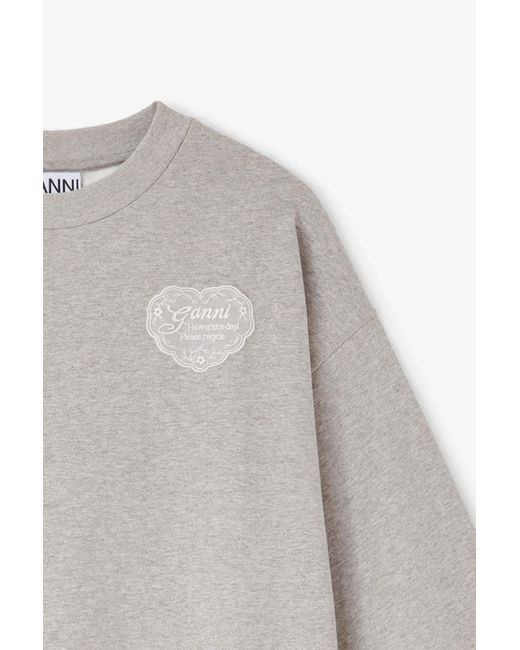Ganni Gray Isoli Sweatshirt