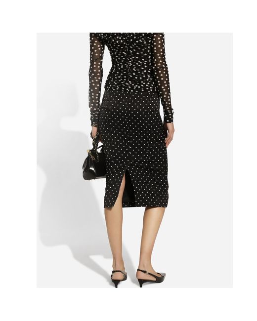 Dolce & Gabbana Black Midi Skirts