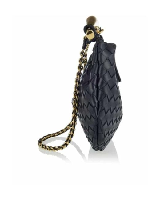 Bottega Veneta Blue Sardine Leather Tote Bag