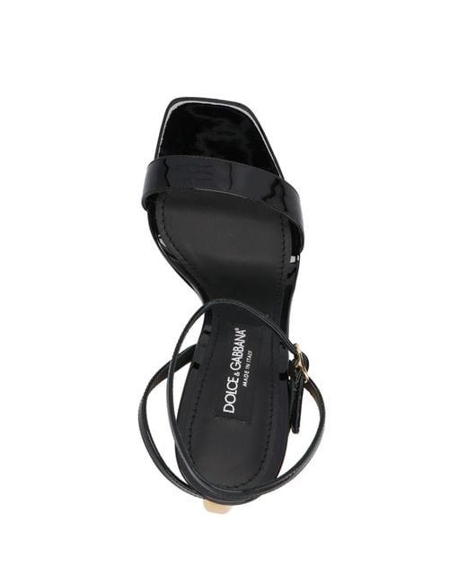 Dolce & Gabbana Multicolor Keira Logo Heel Sandals