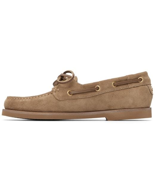 Gianvito Rossi Brown Vandée Boat Shoes