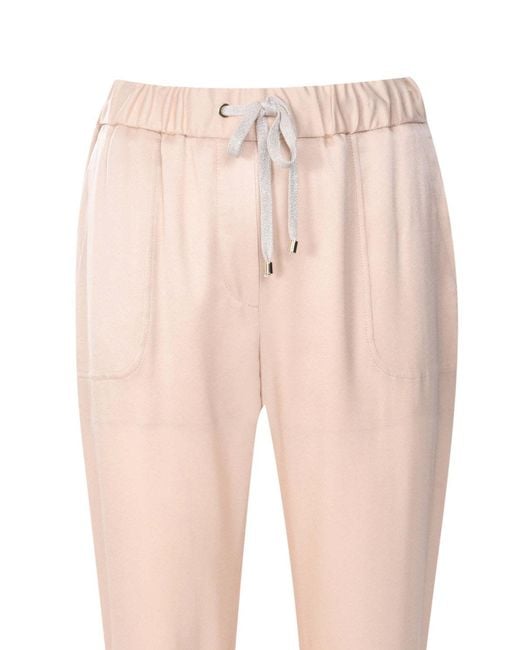 Lorena Antoniazzi Pink Straight-Leg Track Pants