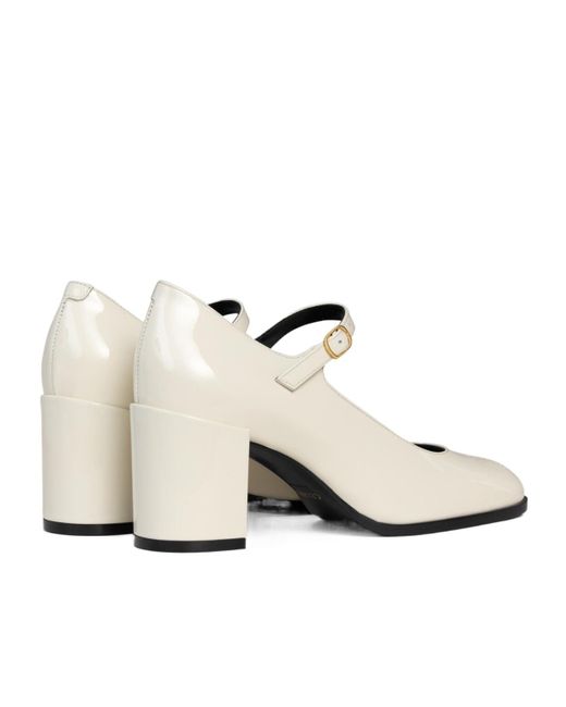 Céline White Lily Perforated Triomphe Babies