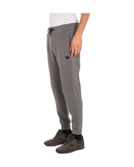 Armani Jeans Gray Cotton Sweatpants for men