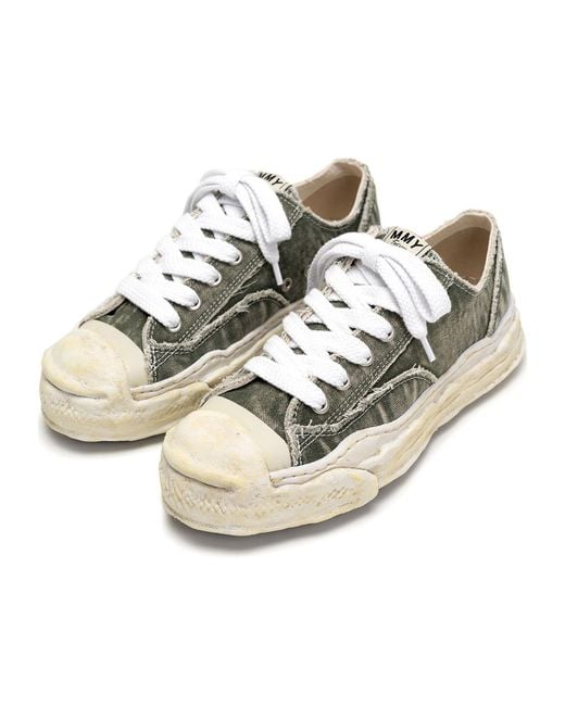 Maison Mihara Yasuhiro Gray Hank Denim Low-Top Sneakers for men
