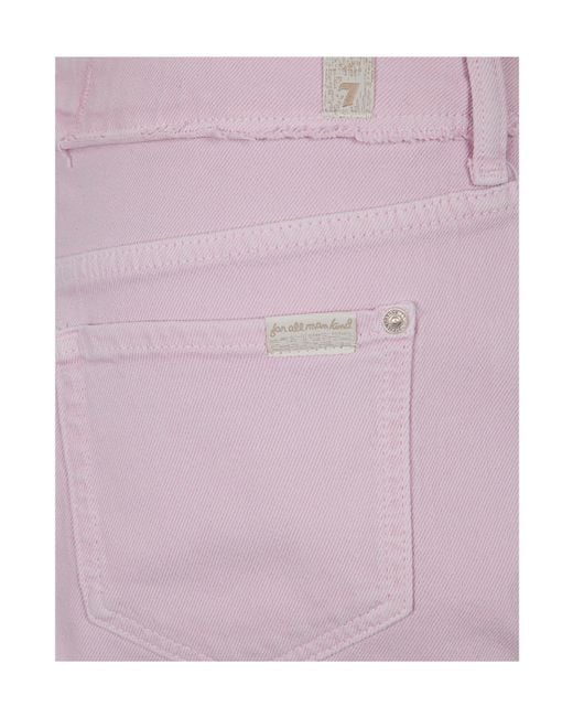 7 For All Mankind Purple Cherry Mini Skirt
