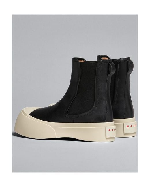 Marni Black Platform Ankle Boots