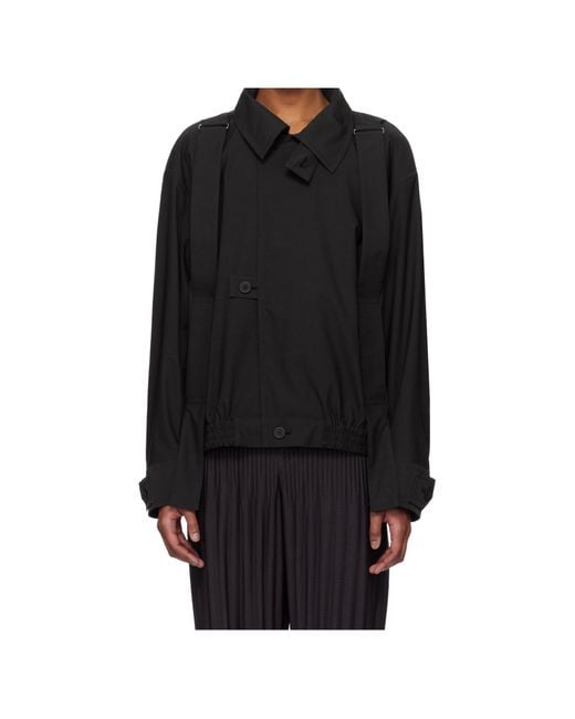 Homme Plissé Issey Miyake Black Homme Plissé Issey Miyake Parachute Jacket for men