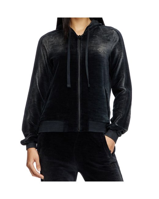 DIESEL Black F-Ely-Q1 Zipped Hoodie