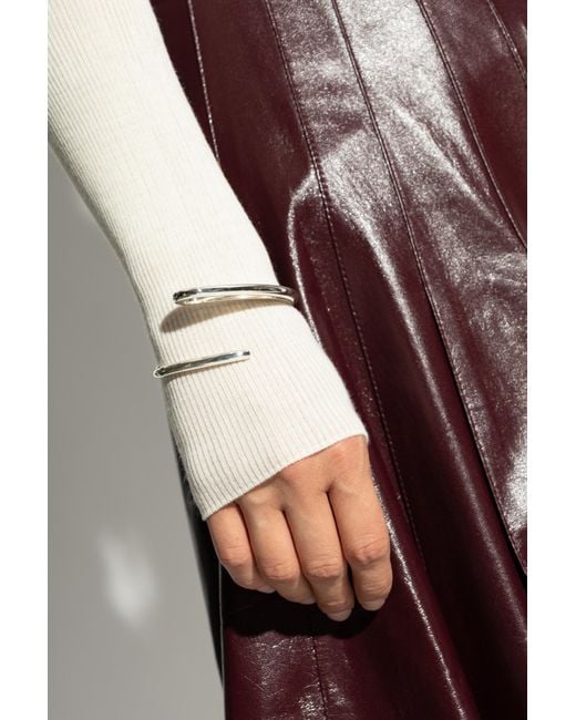 Bottega Veneta White Logo Bracelet