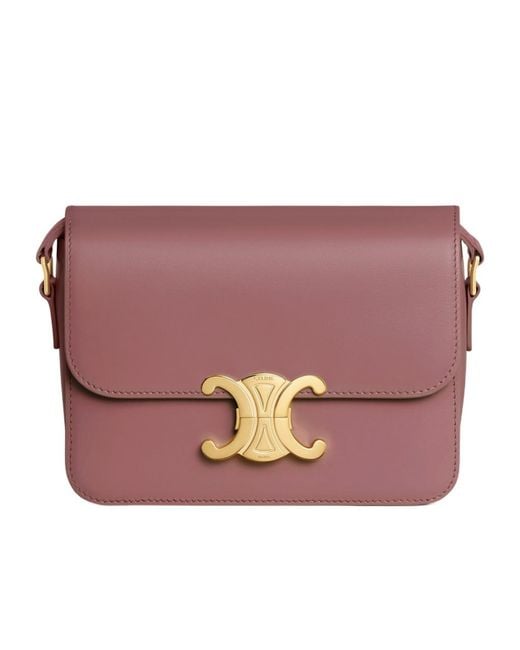 Céline Purple Teen Triomphe Bag