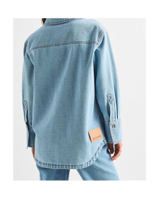 Joseph Blue Button-Down Denim Shirt